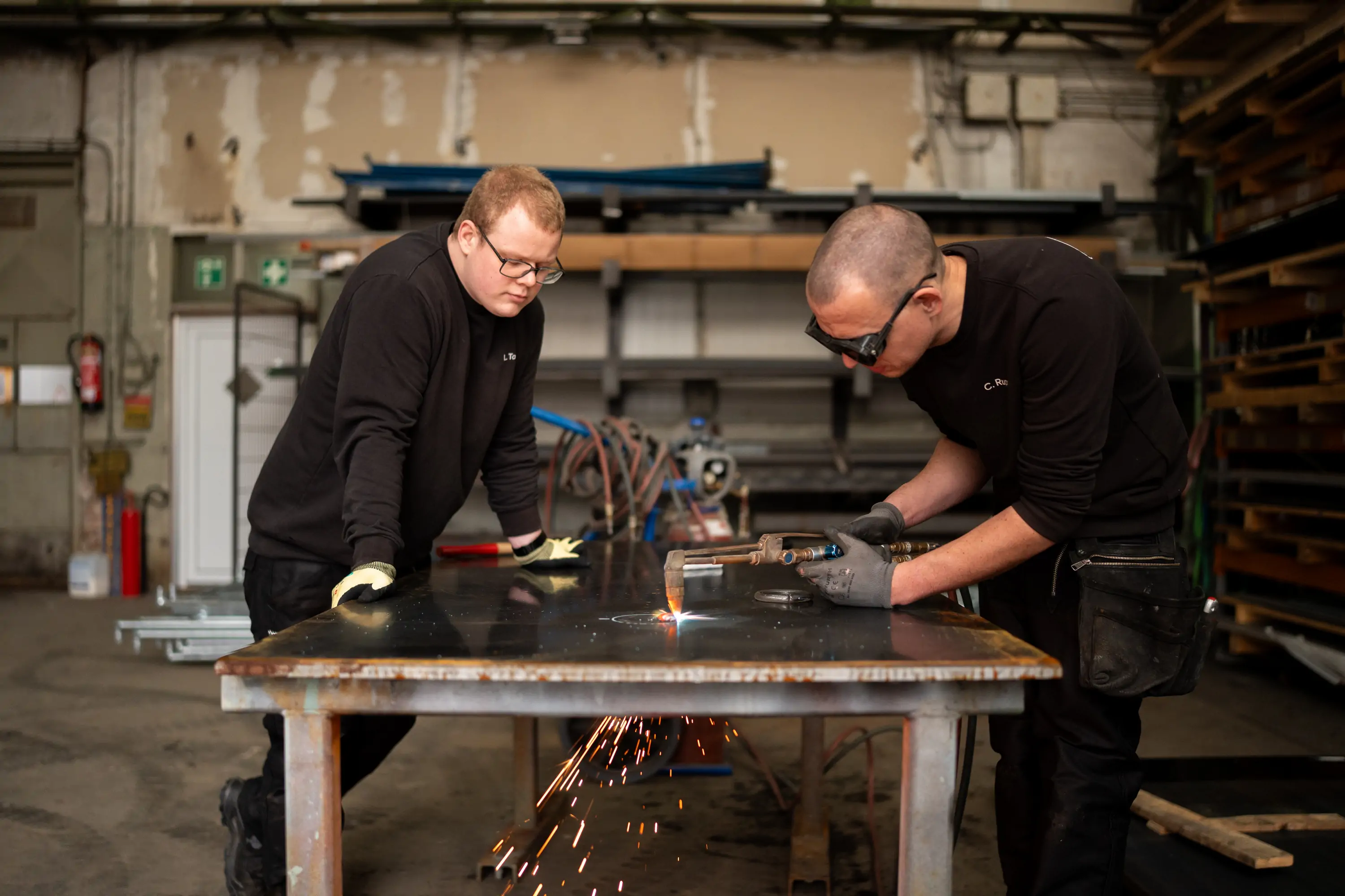 Auszubildende bei Ruppel Metallbau